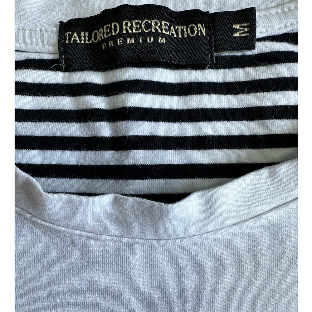 Tailored Recreation White Basic Short Sleeve Crew… - image 4
